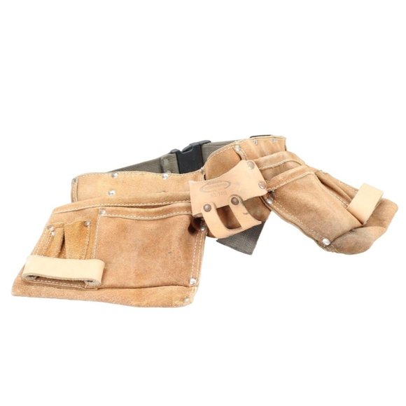 McGuire Nicholas Accessories Mcguire Nicholas 499 Brown Suede Leather 11 Pocket Handyman